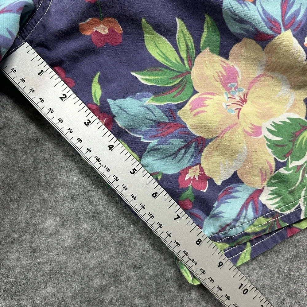 Polo Ralph Lauren Board Shorts Mens 38 Blue Floral Hibiscus Tropical Swim Trunks